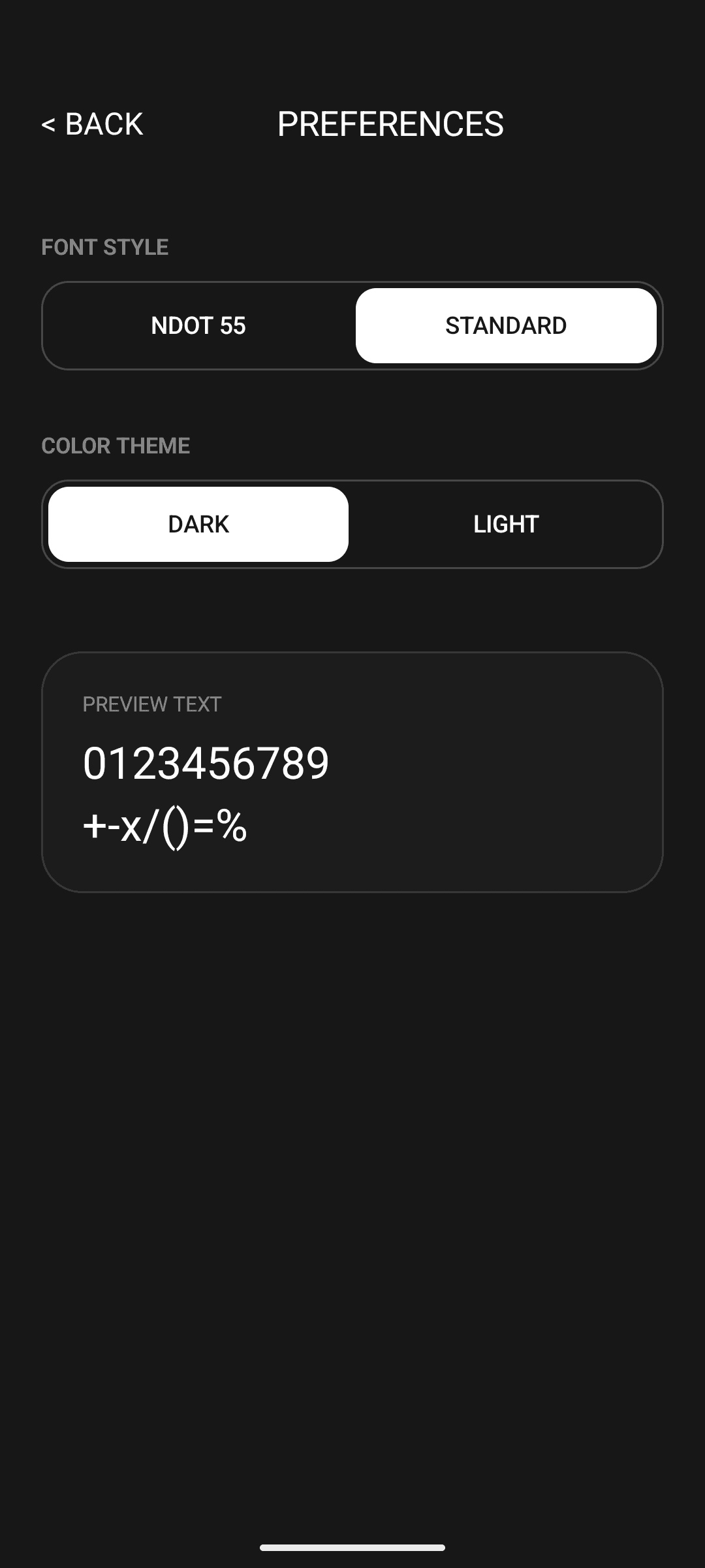 Preferences & Theme Config